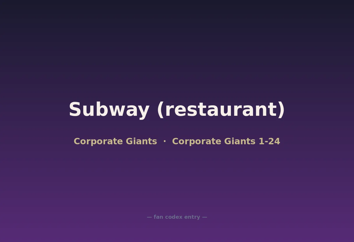 Subway (restaurant)